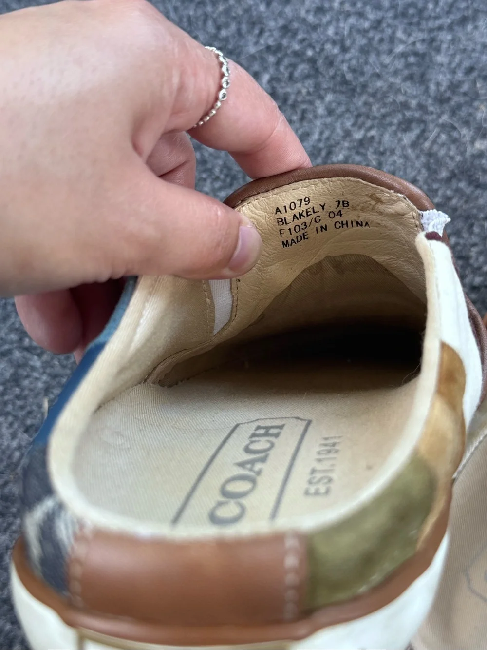 Coach Women's Multi-Color Patchwork Slip-On Sneakers
